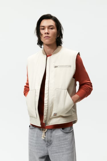 Image 0 of PADDED COTTON GILET from Zara