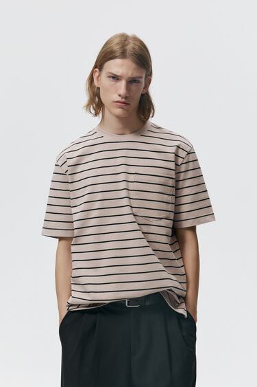 HEAVY WEIGHT STRIPED T-SHIRT