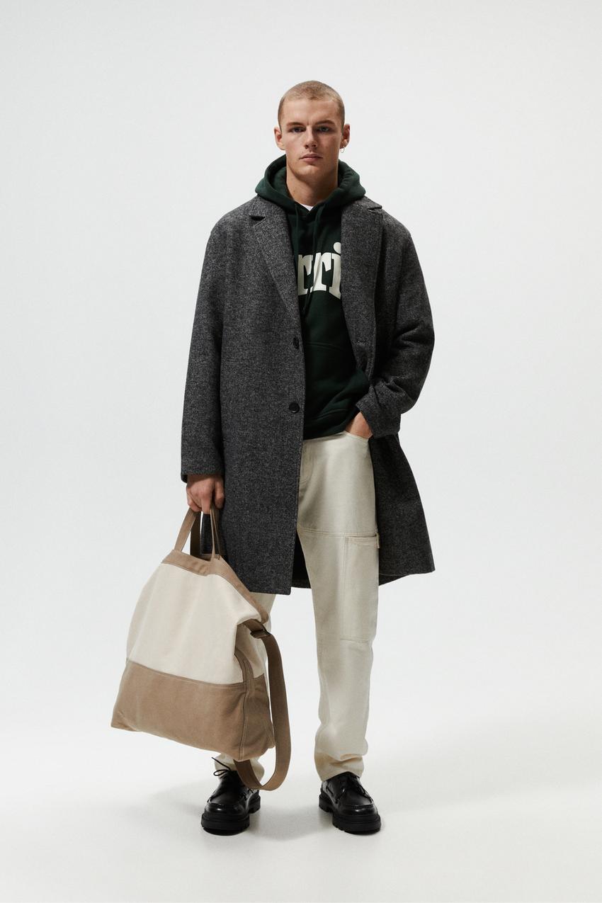 Zara textured coat discount