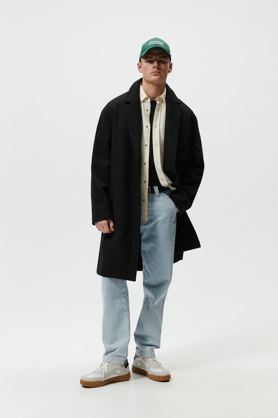 RELAXED FIT COAT - Black | ZARA Australia