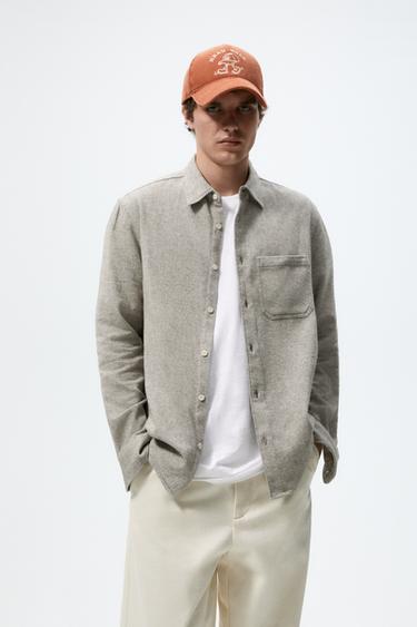 zara man shirts logo