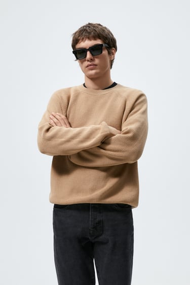 Image 0 of PURL-KNIT SWEATER from Zara