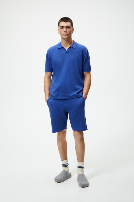 cotton knit bermuda shorts