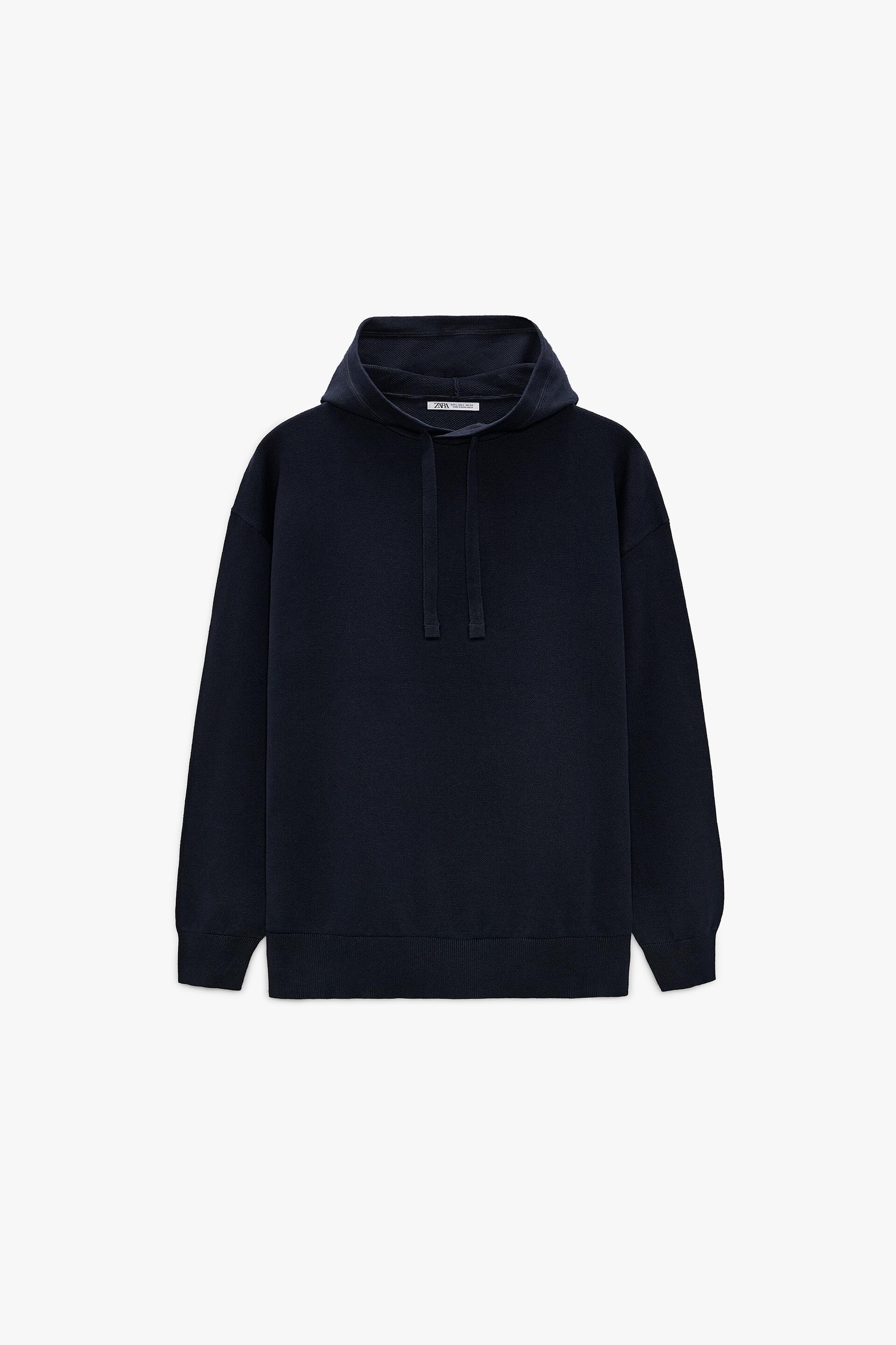 SUDADERA PUNTO CAPUCHA - Gris | ZARA España