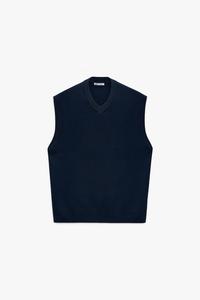 zara blue waistcoat