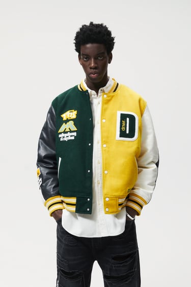 CONTRASTING PATCHES JACKET