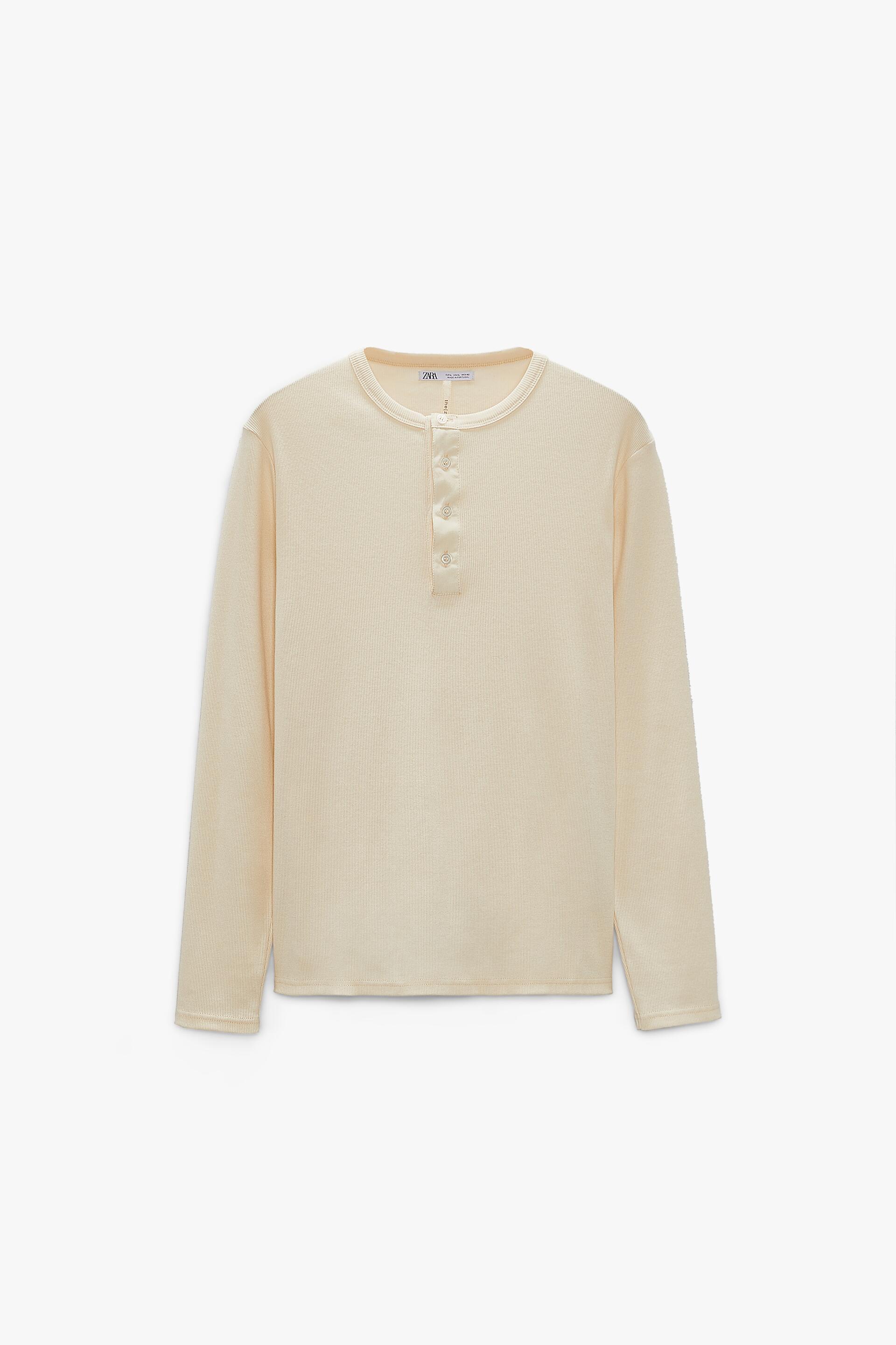 HENLEY SHIRT - Ecru | ZARA United States