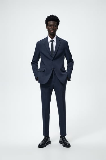 CHECK COMFORT SUIT TROUSERS