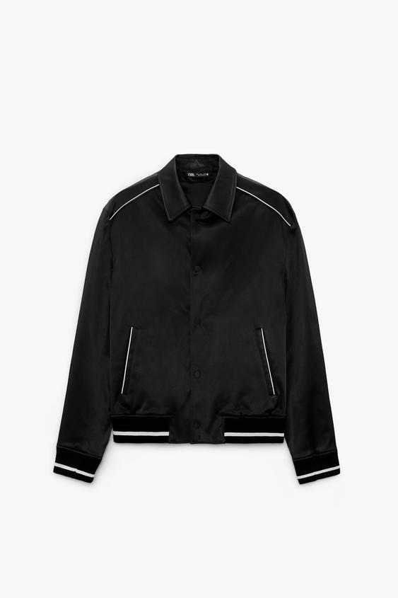 zara satin jacket