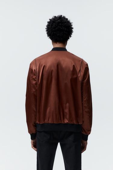 zara red jacket mens
