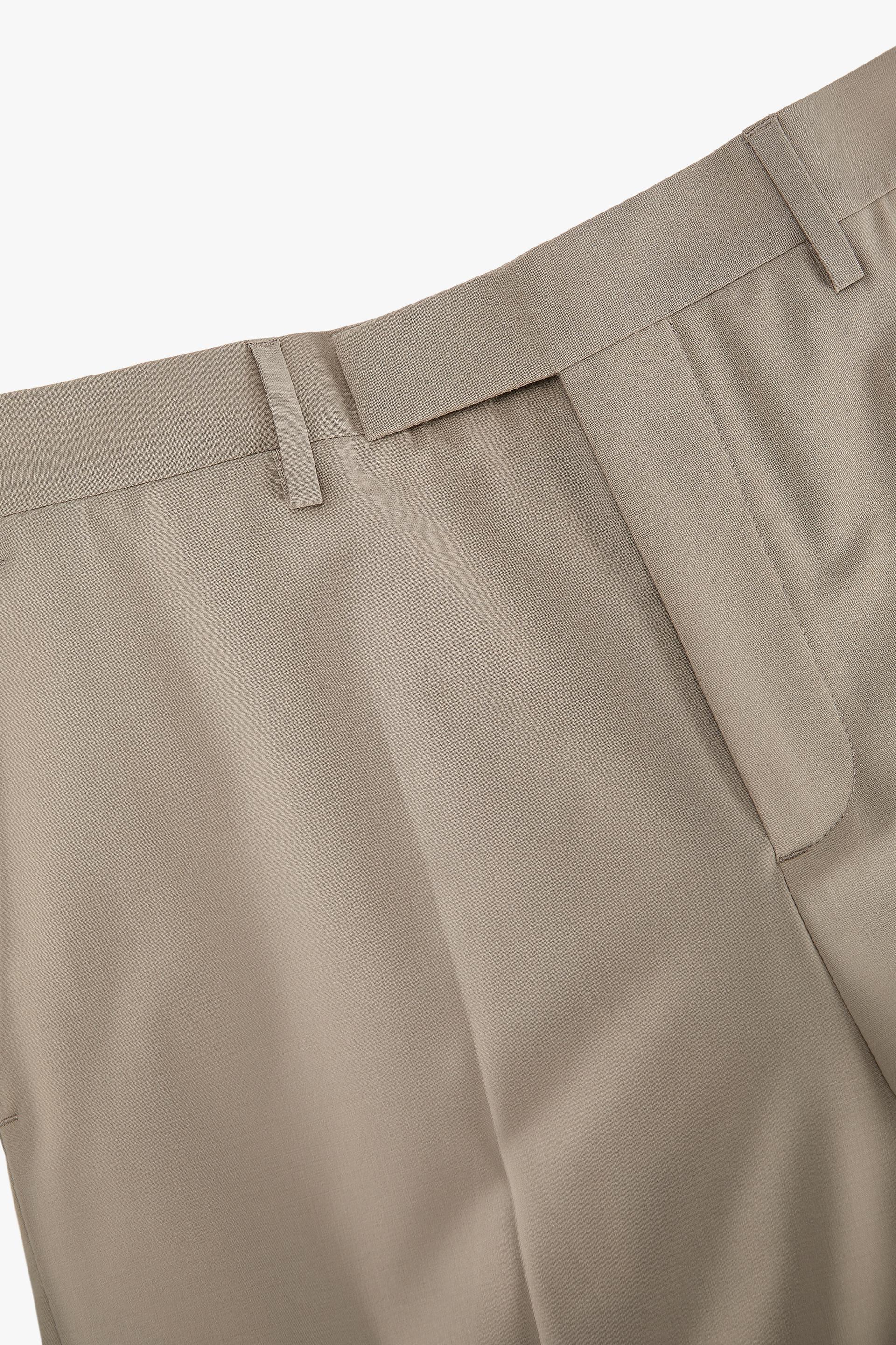 FLOWING SUIT TROUSERS - Stone | ZARA 