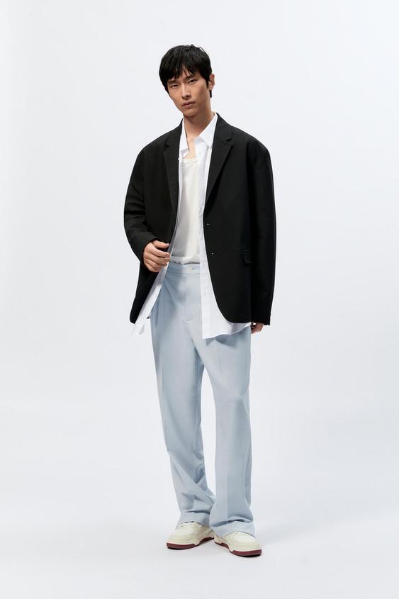 RELAXED FIT BLAZER - Black | ZARA Australia