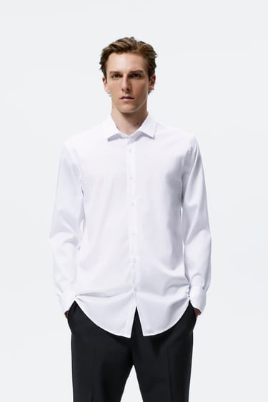 Image 0 of SHIRT WITH FRENCH CUFFS from Zara
