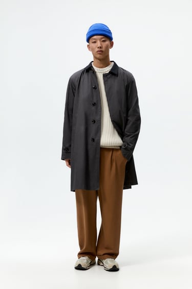 TRENCH COAT WITH CONTRAST LINING
