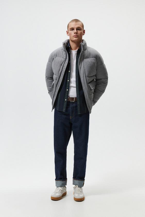 zara basic puffer jacket