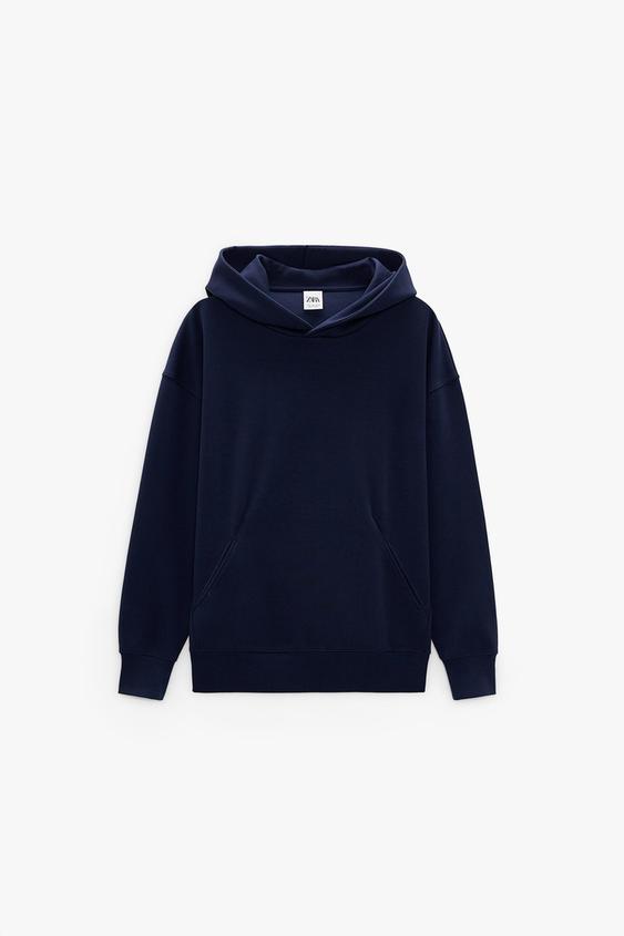 SUDADERA OVERSIZE CAPUCHA - Azul | ZARA Chile