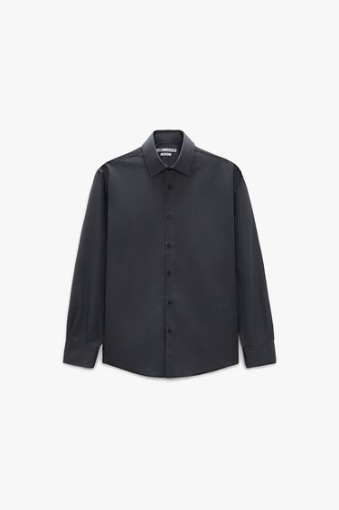 Image 0 of TEXTURED COTTON SHIRT from Zara