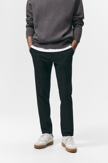 Image 0 of SLIM FIT COMFORT TROUSERS from Zara