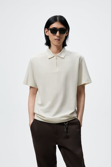 POLO SHIRT WITH ZIP