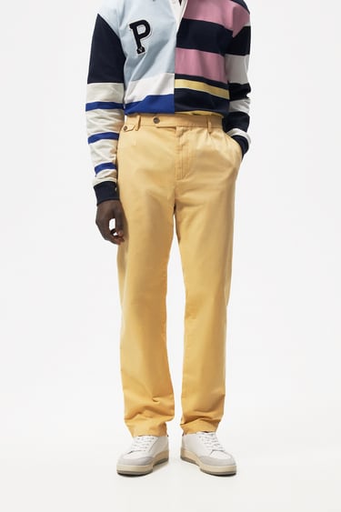Image 0 of SLIM FIT CHINO TROUSERS from Zara