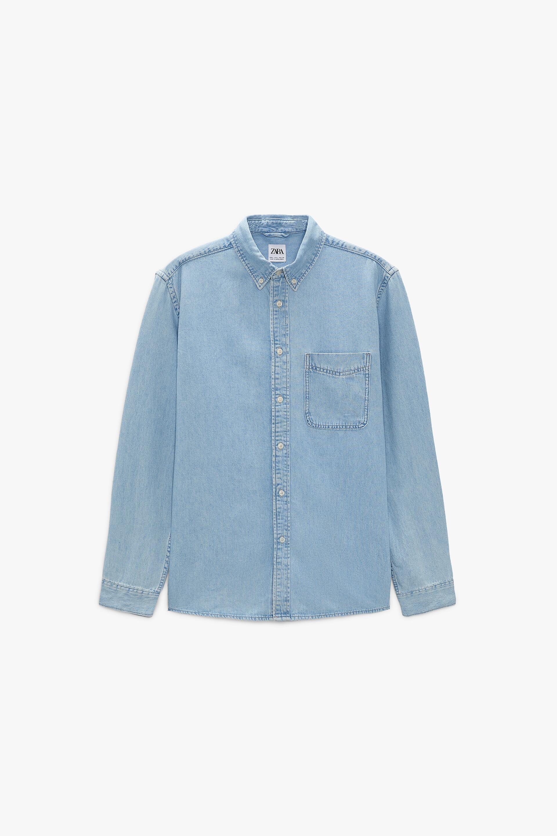 zara denim shirt