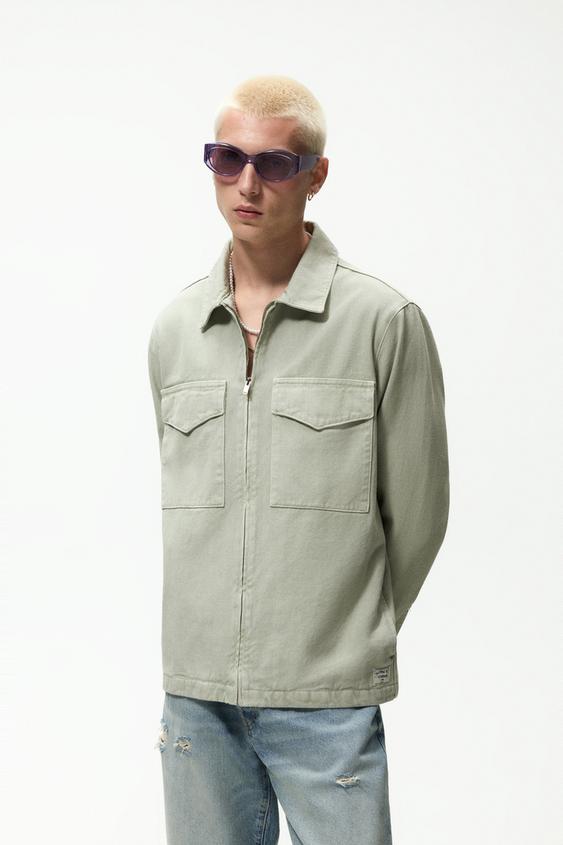 Mens overshirt zara clearance