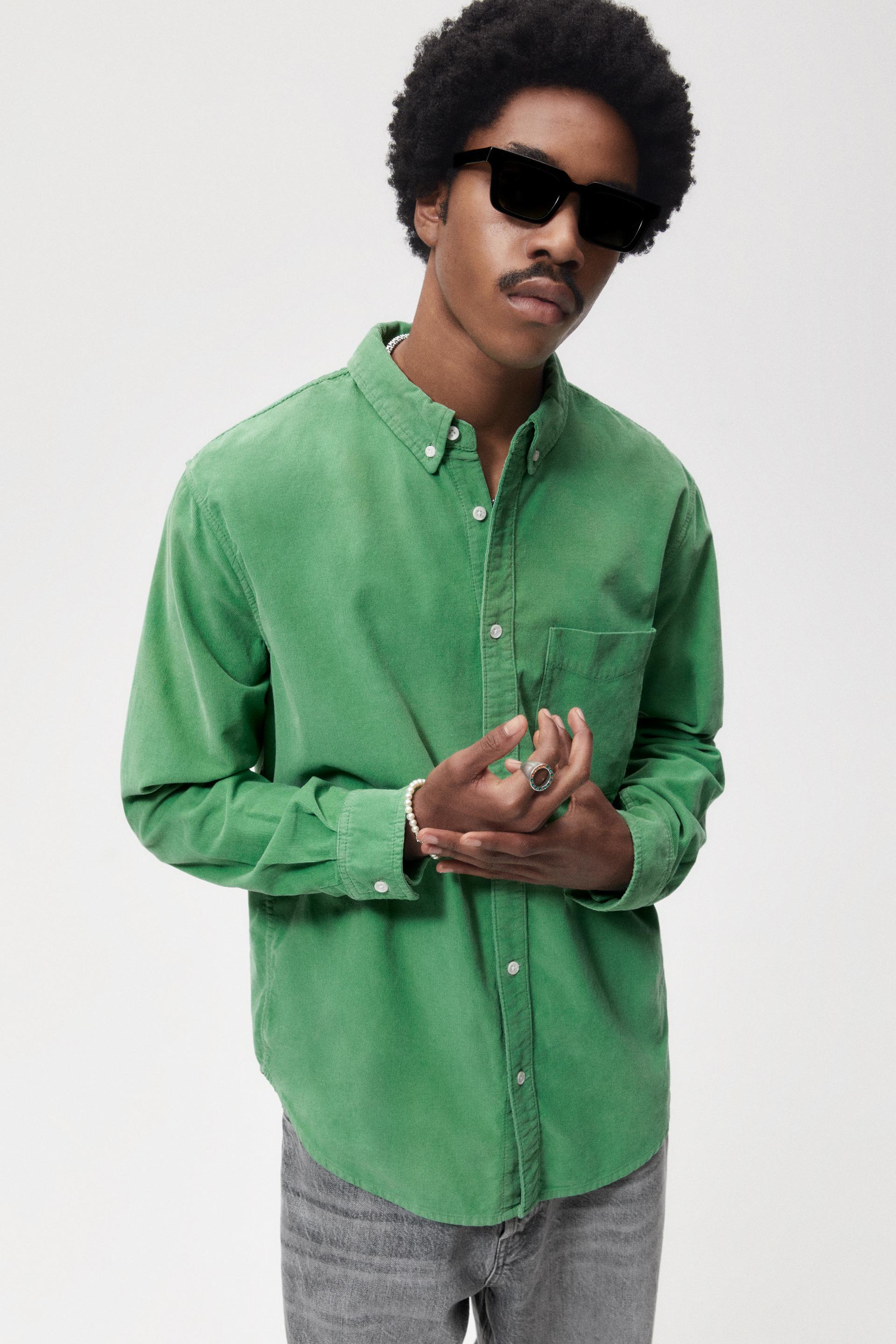 corduroy shirt zara
