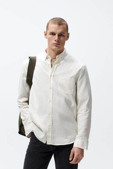 TEXTURED SHIRT WITH POCKET
