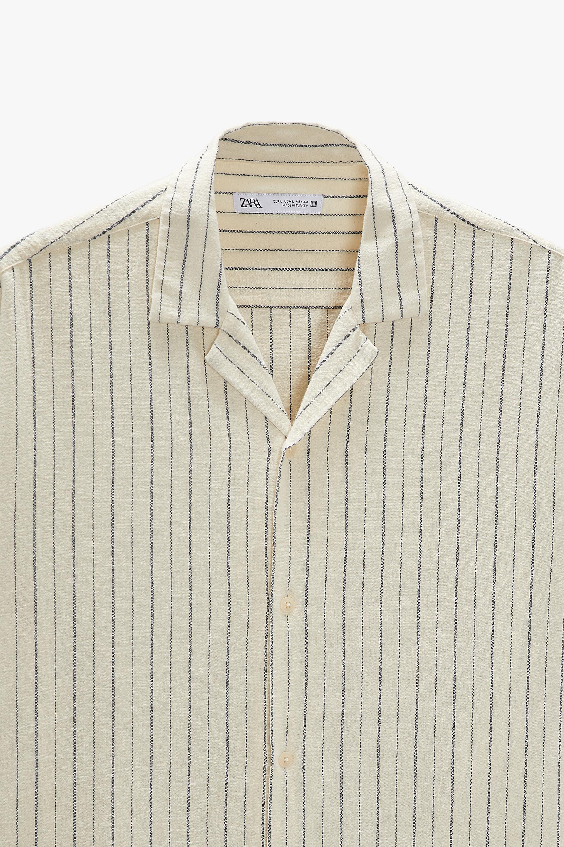 STRIPED SHIRT - Beige | ZARA Turkey