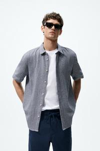zara mens grandad shirt