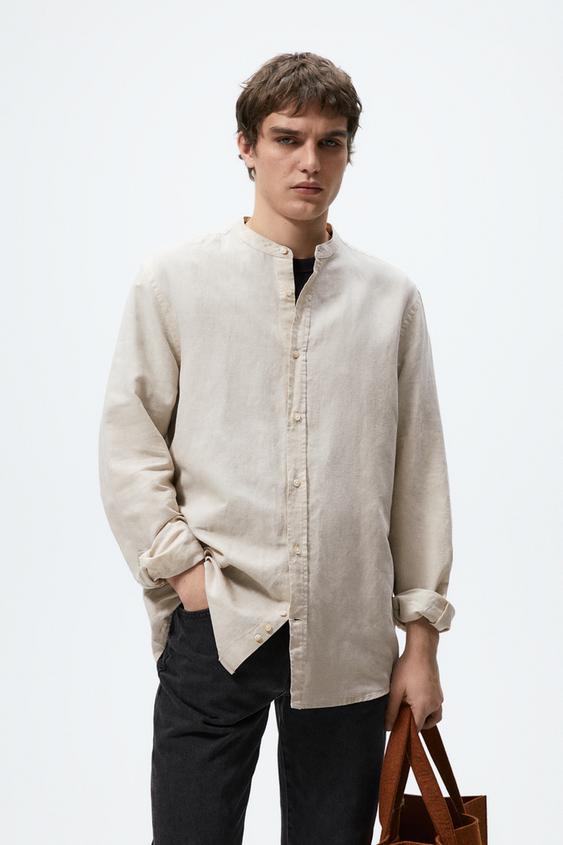 Camisas ZARA | Camisa Lino Blanco Hombre ⋆ Markus Keibel