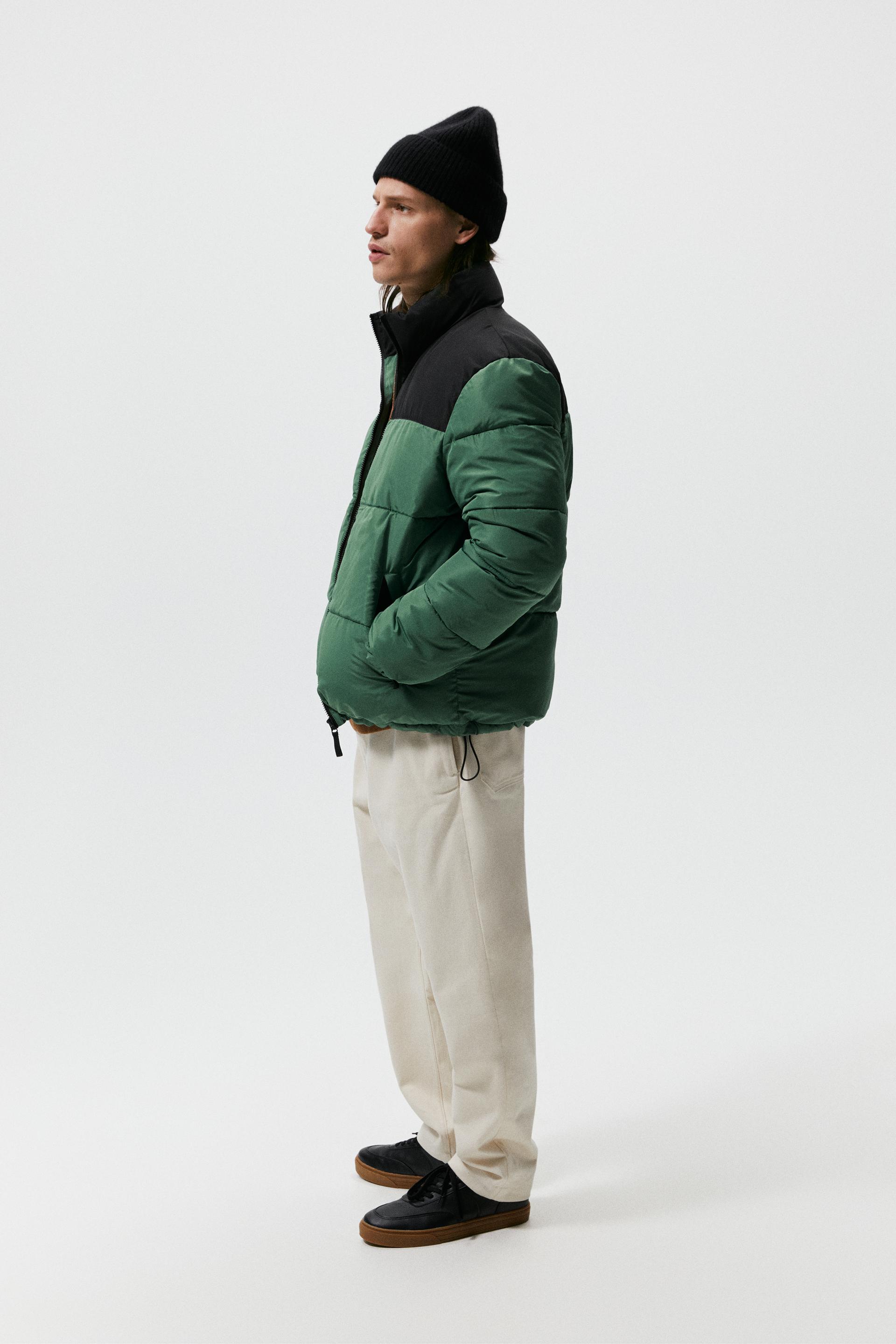 zara quilted down jacket