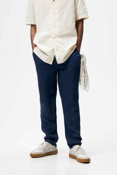 Pantalones Lino Hombre | Nueva Colección Online | ZARA España