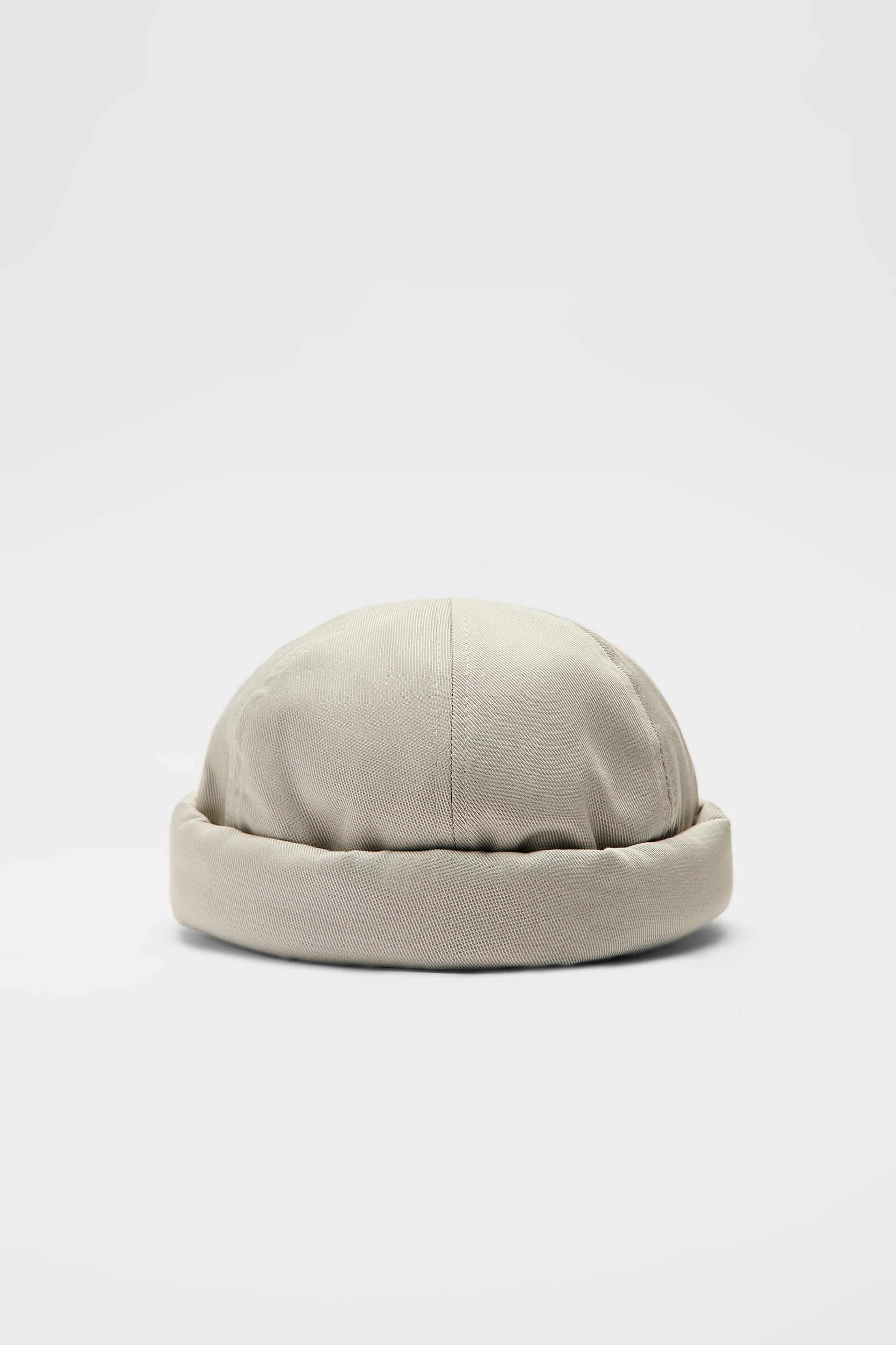 SEAMED SHORT HAT - Gray marl | ZARA Canada