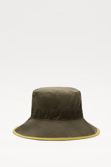 CONTRAST BUCKET HAT - Light khaki 