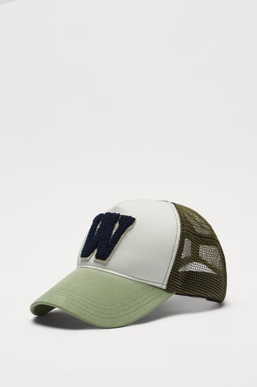 Image 0 of CAP WITH LETTER PATCH from Zara