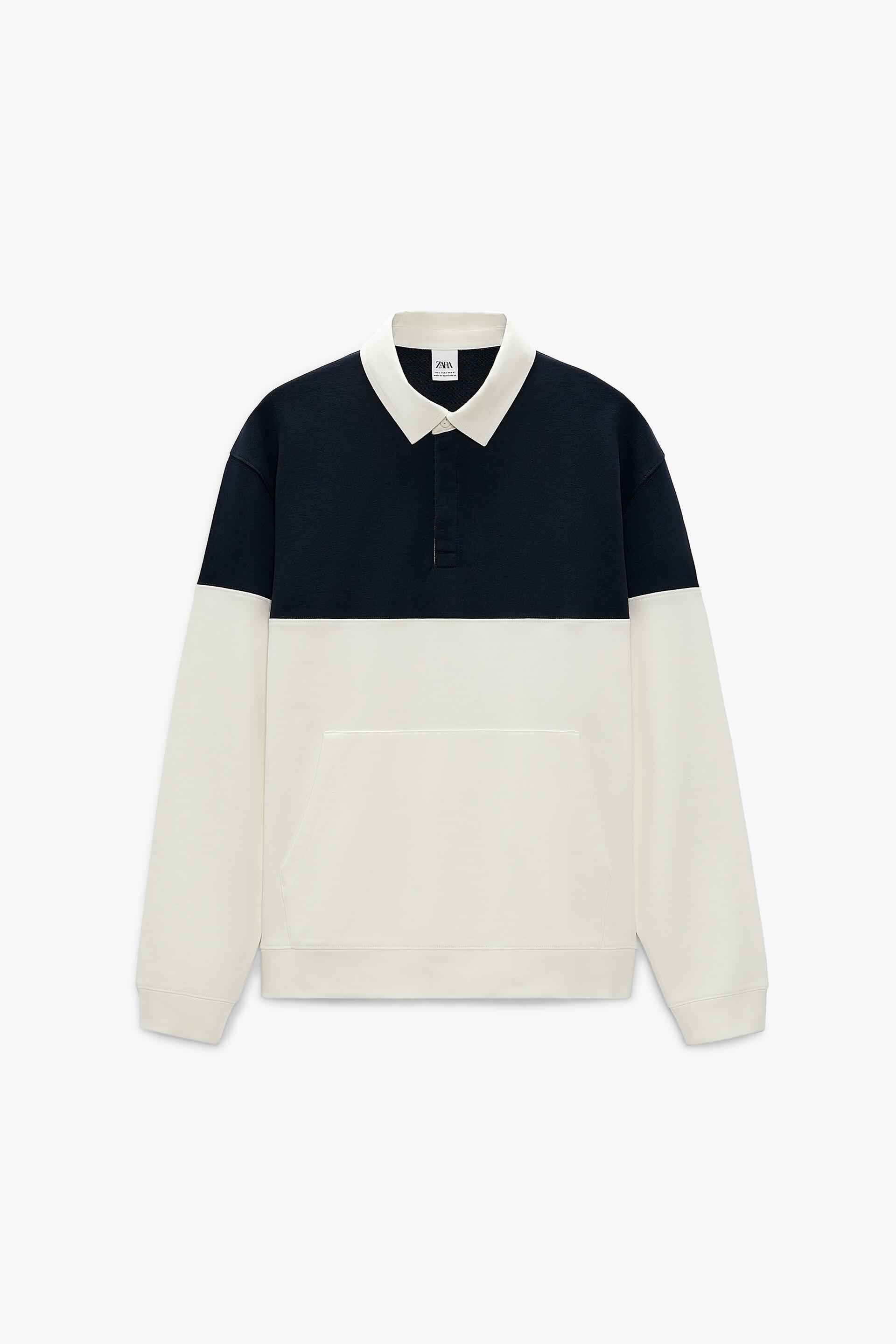 SUDADERA CUELLO POLO - Crudo | ZARA España