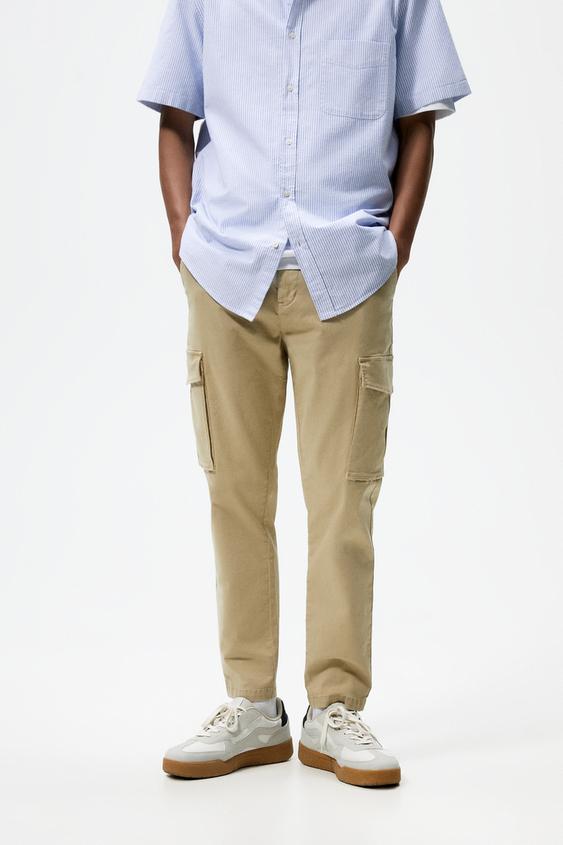 PANTALÓN SOFT DENIM CARGO - Negro | ZARA España