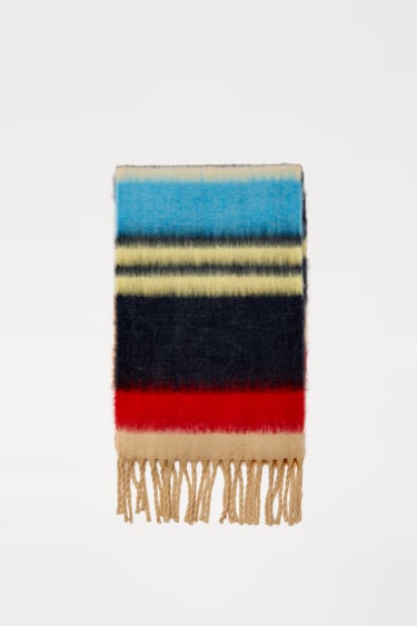 Image 0 of COLOUR BLOCK SCARF from Zara