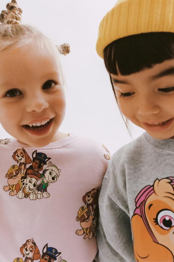 スウェットシャツ パウパトロール TM © ニコロデオン - ピンク | ZARA Japan / 日本 スウェットシャツ パウパトロール TM © ニコロデオン - ピンク | ZARA Japan / 日本