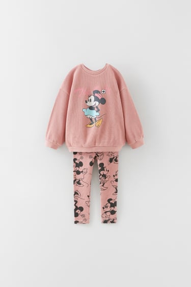 Image 0 of MINNIE MOUSE ©DISNEY WAFFLE-KNIT JOGGING SET from Zara