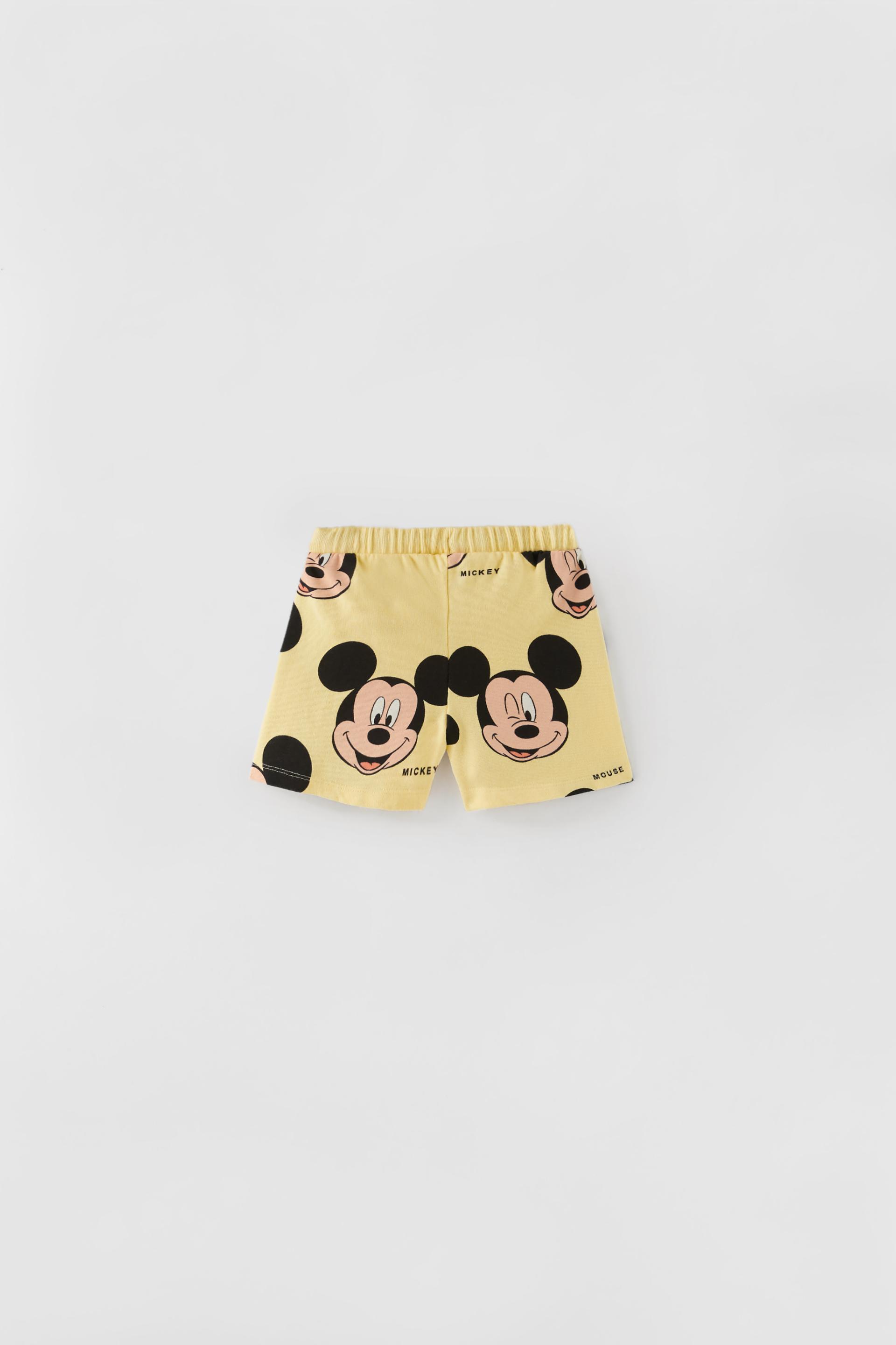 MICKEY MOUSE © DISNEY BERMUDA SHORTS - Yellow | ZARA Turkey
