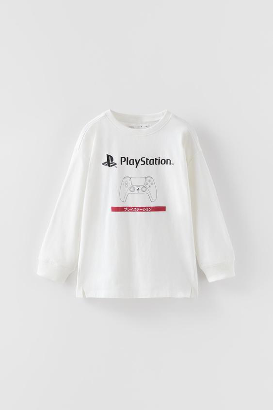 PLAYSTATION © SONY INTERACTIVE ENTERTAINMENT T-SHIRT - White | ZARA United  Kingdom