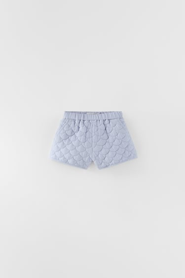 TEXTURED QUILTED SHORTS