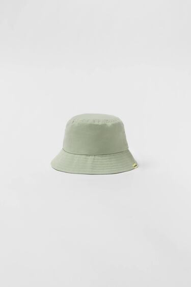 BABY/ TWILL BUCKET HAT WITH LABEL