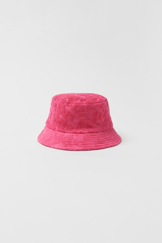 KIDS/ TERRY BUCKET HAT - Fuchsia | ZARA 