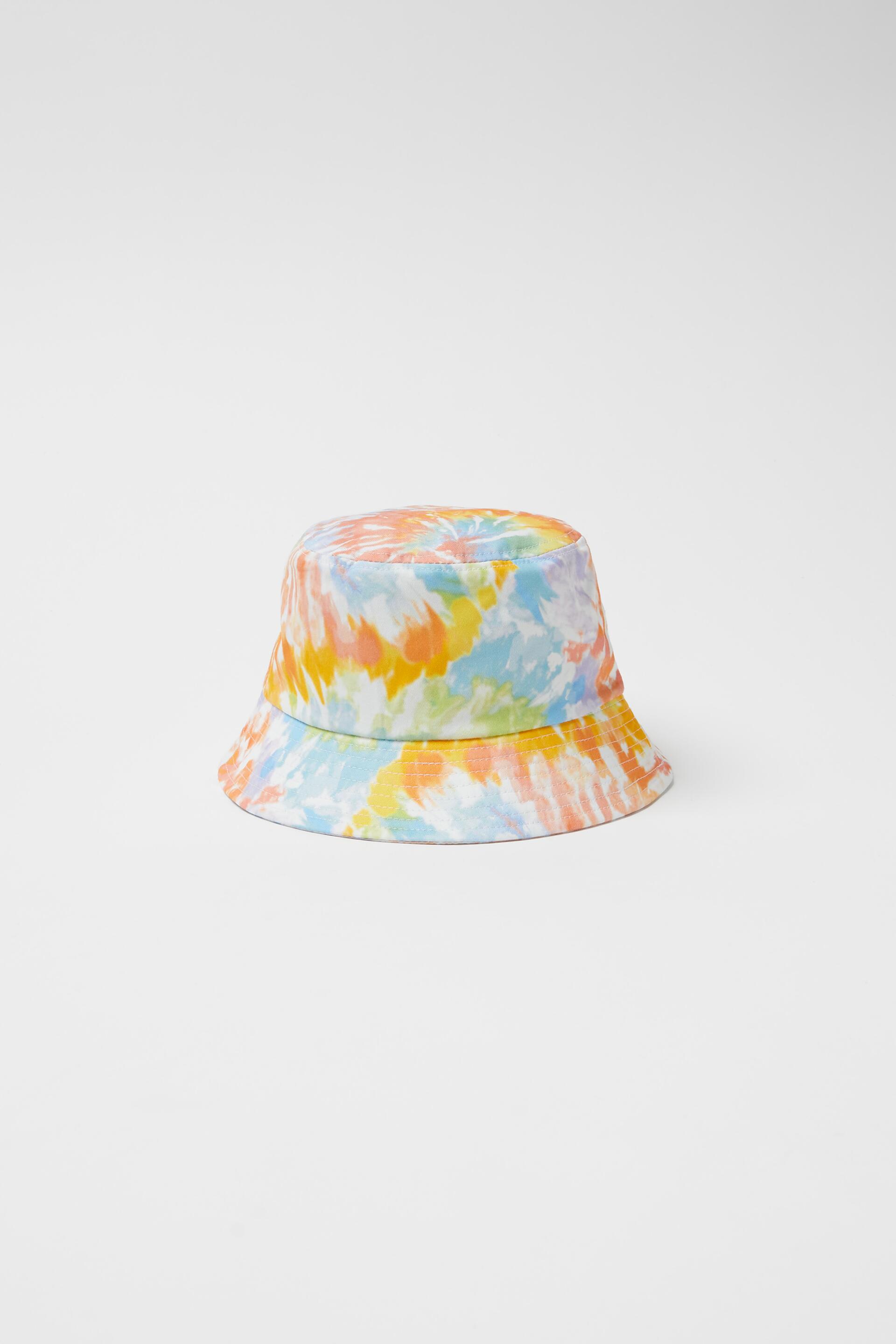 KIDS/ TIE-DYE BUCKET HAT - Orange 