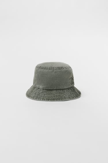 Image 0 of KIDS/ FADED DENIM BUCKET HAT from Zara