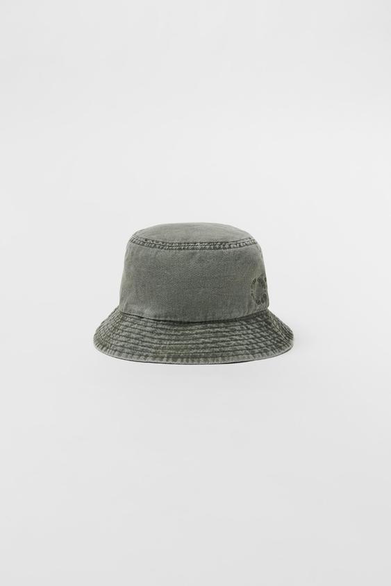 KIDS/ WASHED DENIM BUCKET HAT 