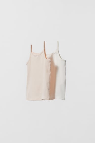 Image 0 of 2-PACK OF RIBBED TOPS from Zara